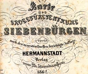 Medalion Karte des Grossfürstentums Siebenbürgen