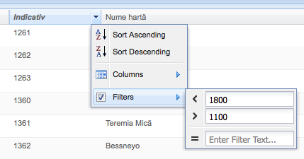 Numerical filtering